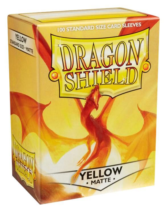 Dragon Shield Sleeves - MATTE YELLOW